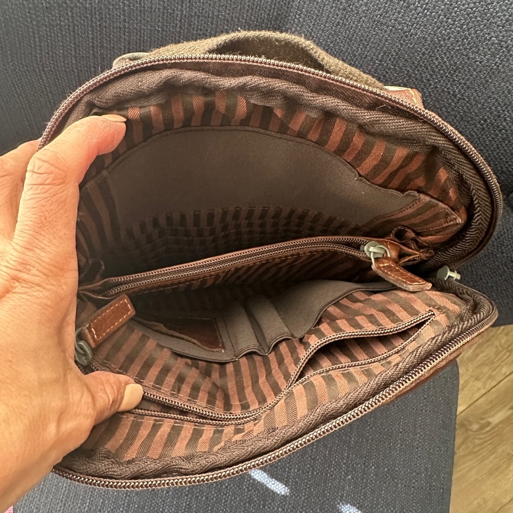 Rustic Dark Brown Purse Backpack - image 5